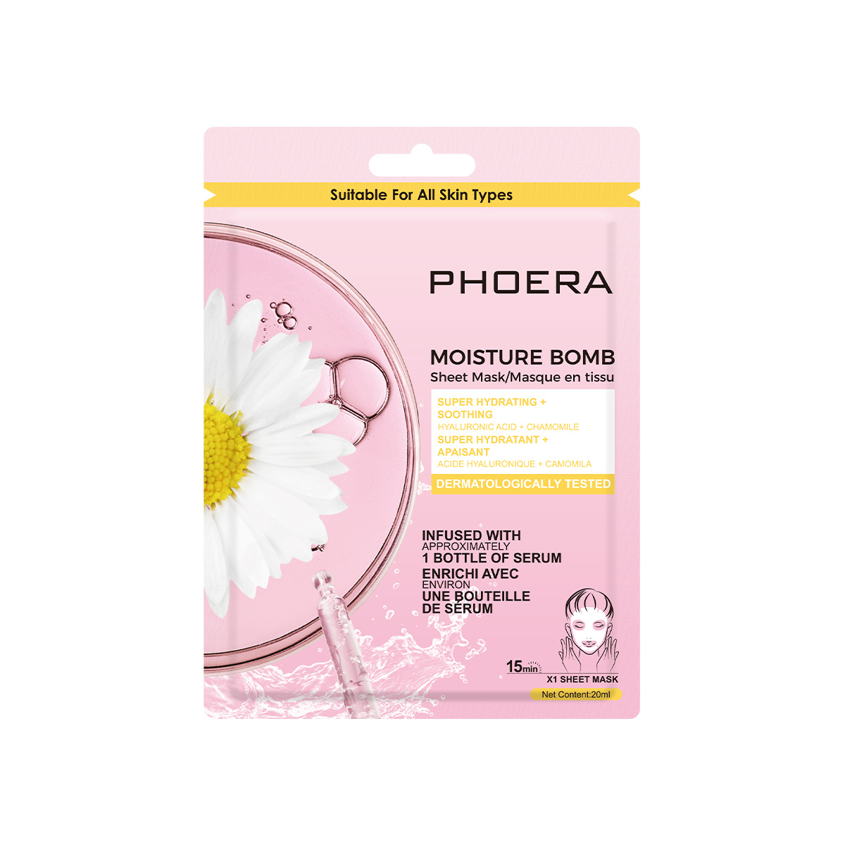Masque facial en tissu Moisture Bomb