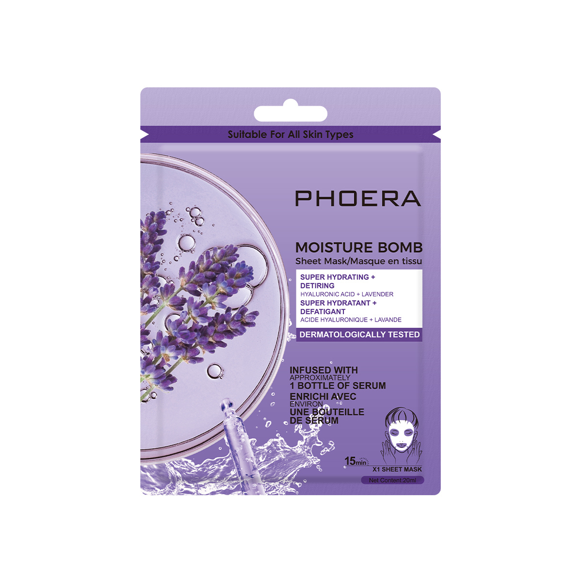 Masque facial en tissu Moisture Bomb