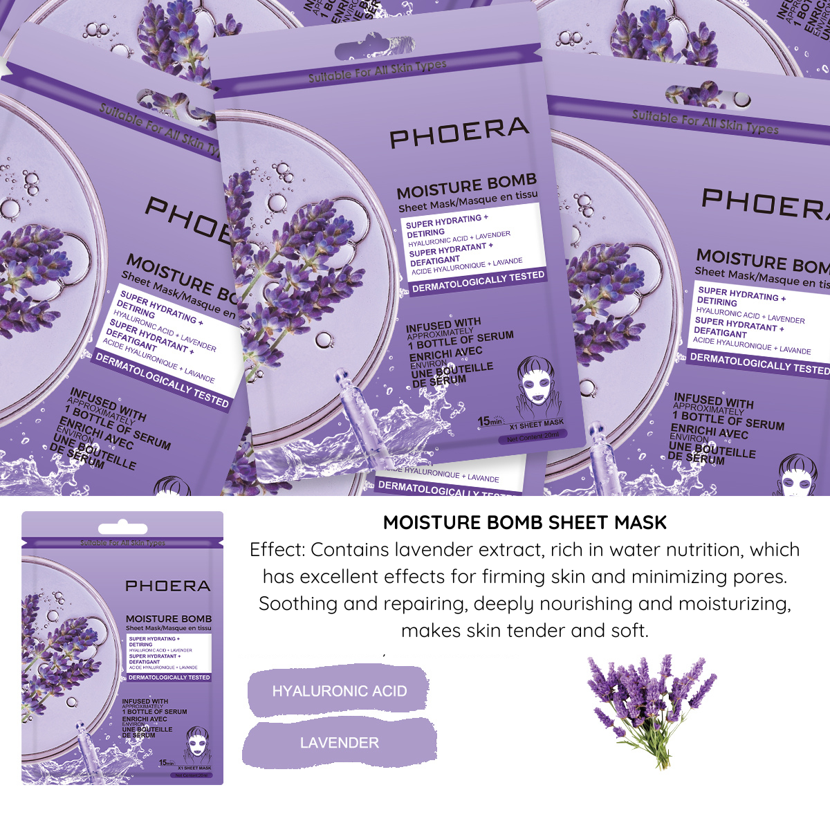 Masque facial en tissu Moisture Bomb
