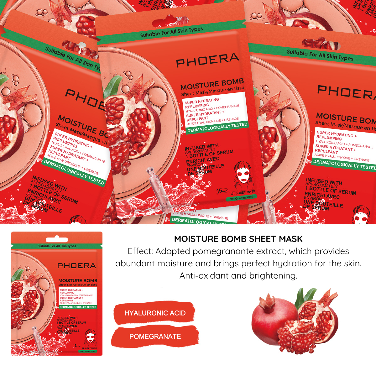 Masque facial en tissu Moisture Bomb