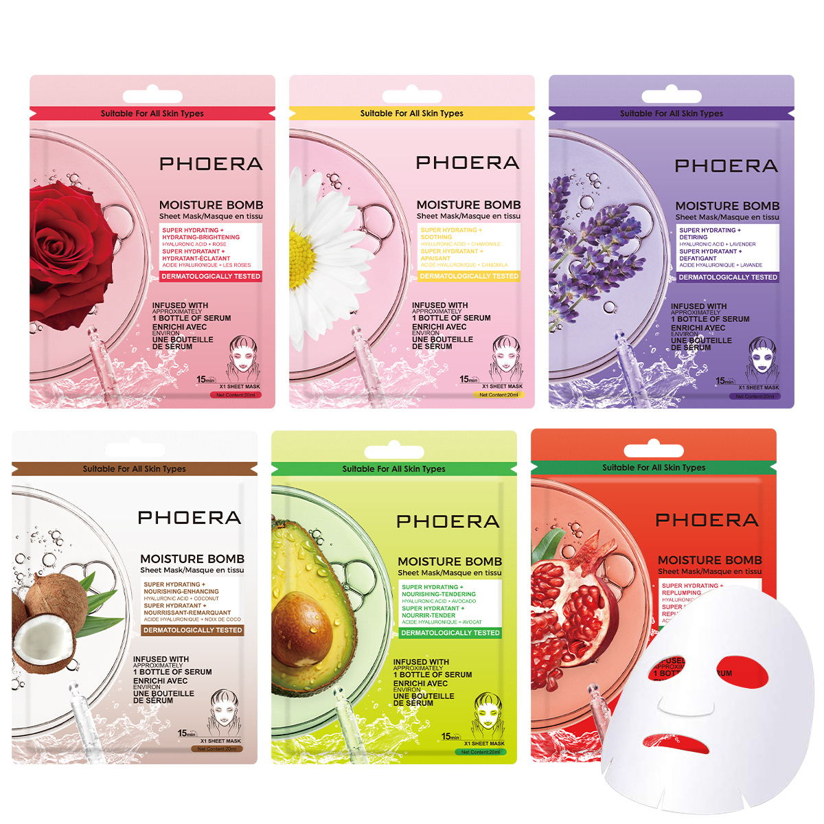 Masque facial en tissu Moisture Bomb