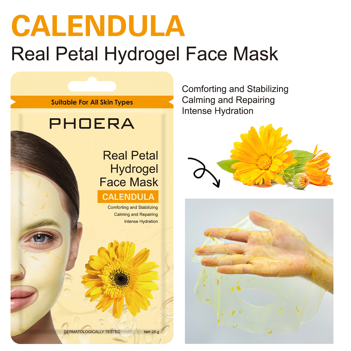 Máscara Facial de Hidrogel