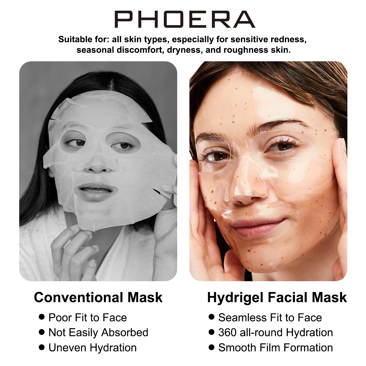 Máscara Facial de Hidrogel