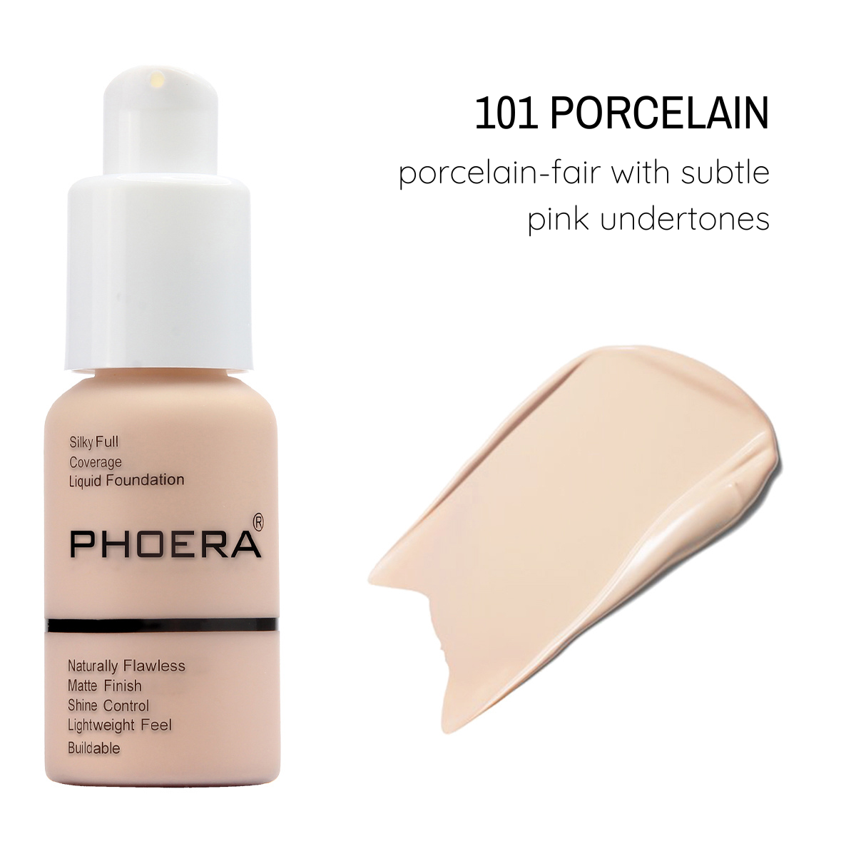 Base Liquid Matte - Phoera Makeup Europe