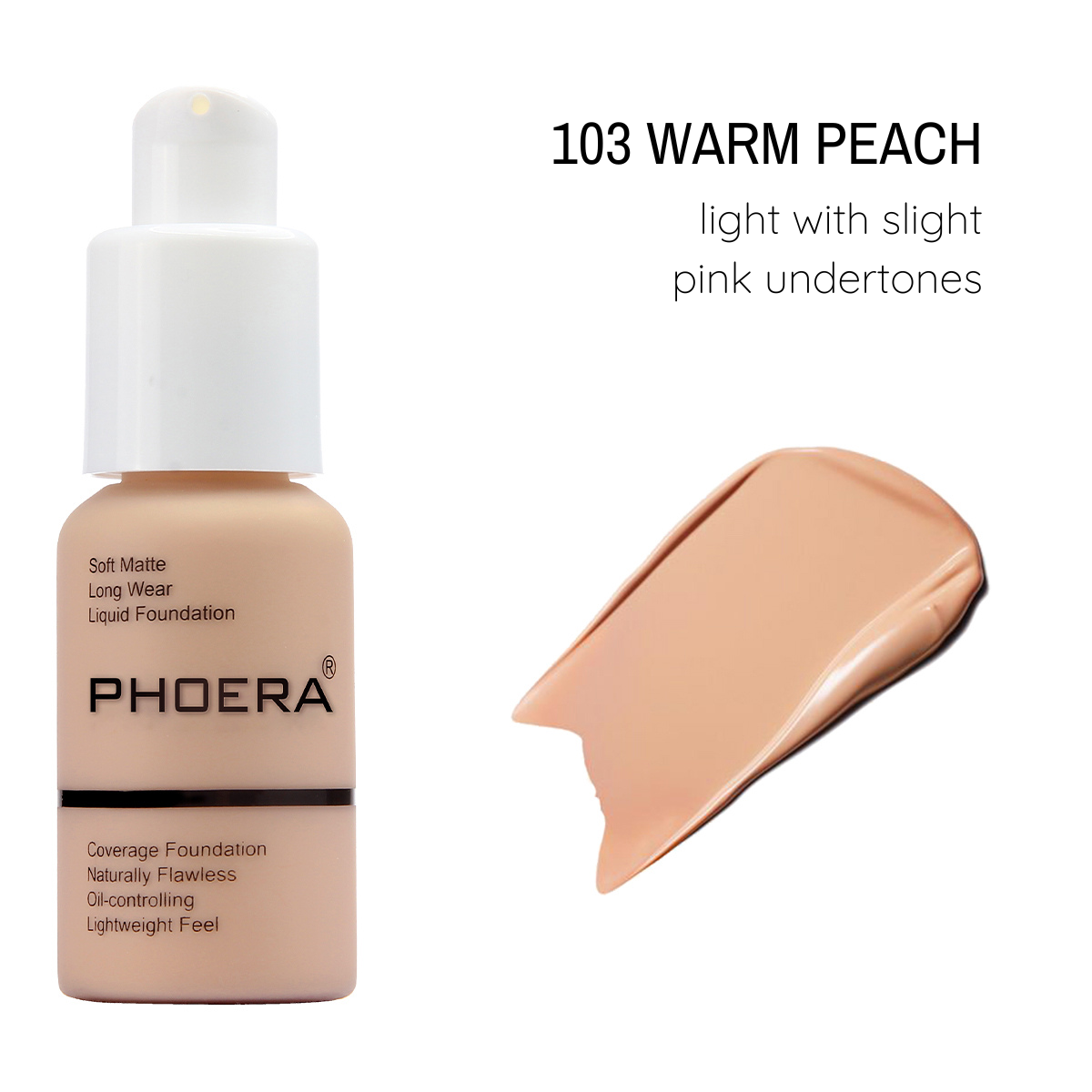 Base Liquid Matte - Phoera Makeup Europe