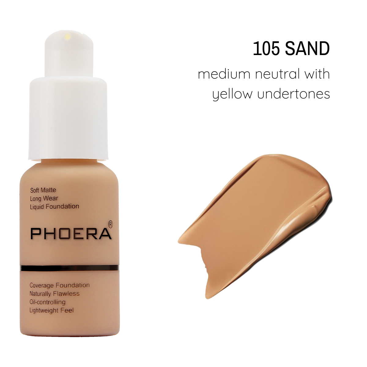 Base Liquid Matte - Phoera Makeup Europe