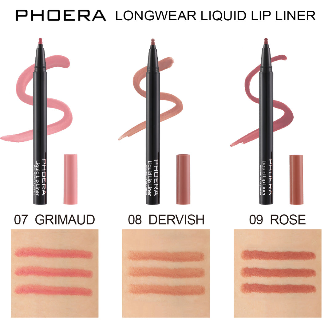 Delineador de labios líquido de larga duración