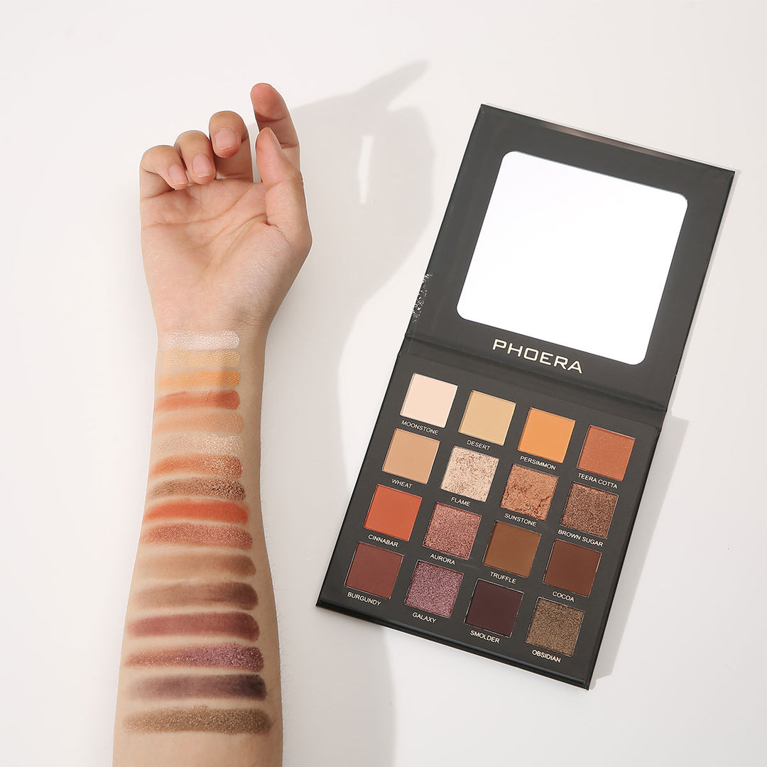 Paleta de sombras de ojos Phoera de alta pigmentación