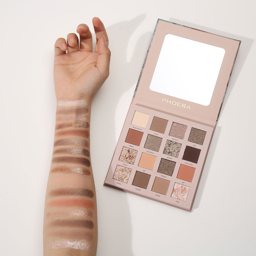 Paleta de sombras de ojos Phoera de alta pigmentación