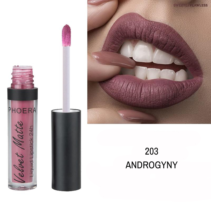 Baton Líquido Velvet Matte 24h - Phoera Makeup Europe