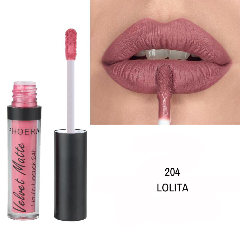 Baton Líquido Velvet Matte 24h - Phoera Makeup Europe
