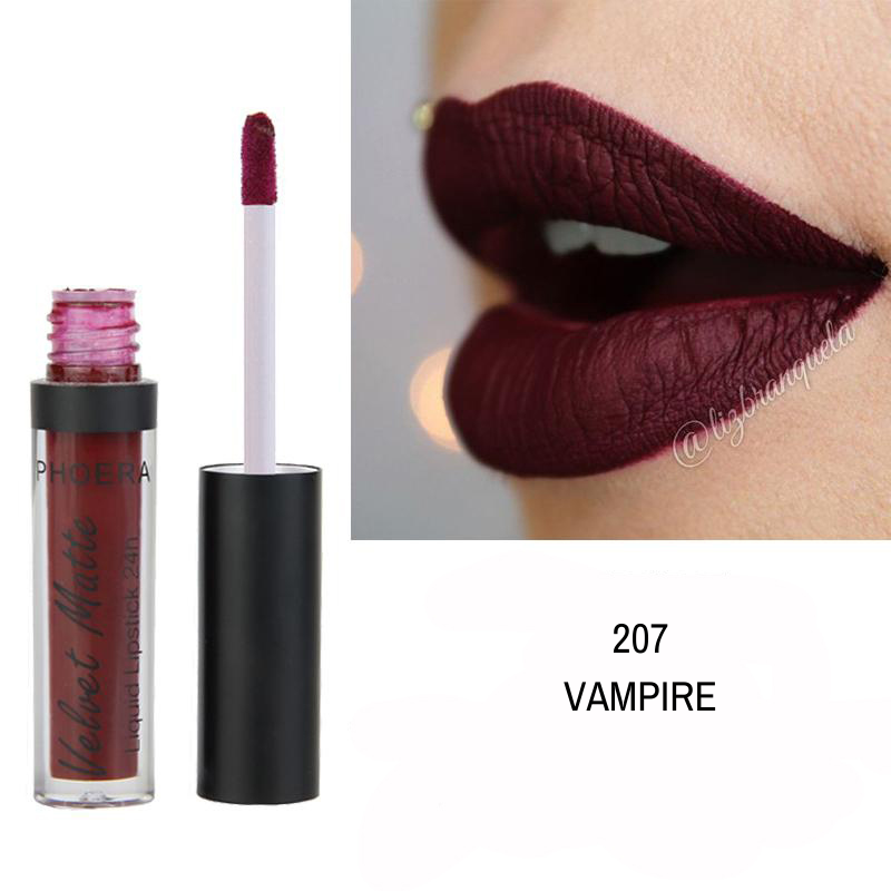 Baton Líquido Velvet Matte 24h - Phoera Makeup Europe