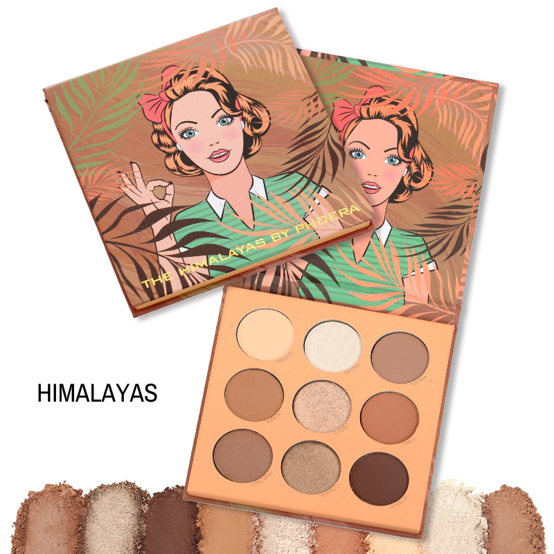Paletas de 9 Sombras - Phoera Makeup Europe