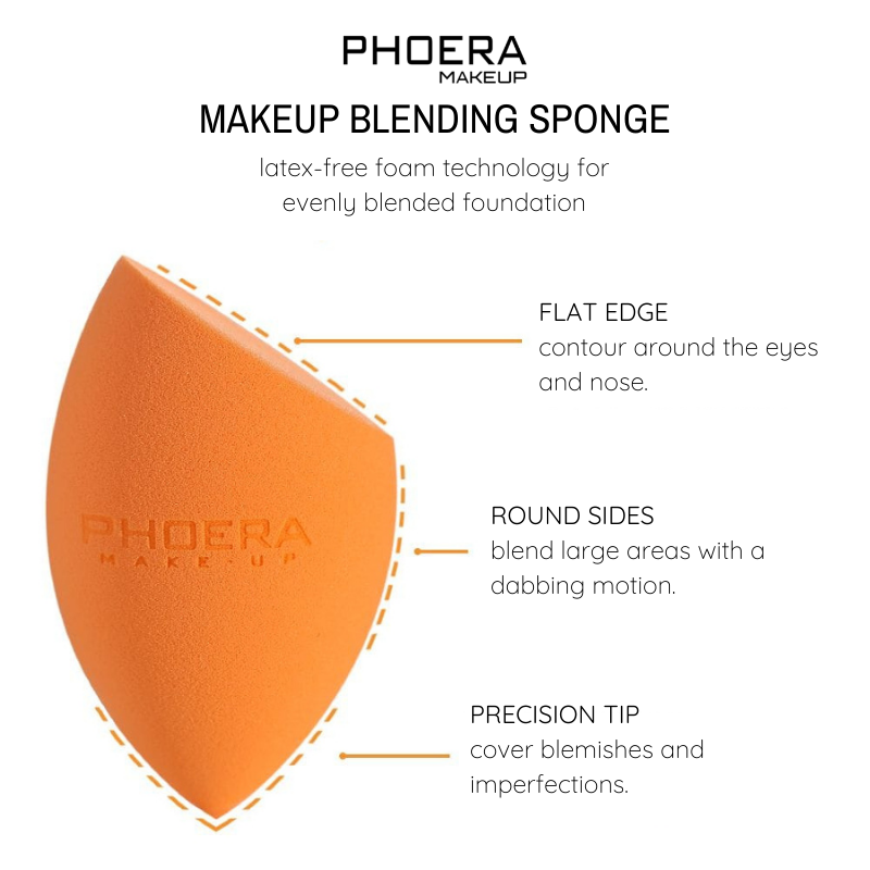 Esponja Makeup Blender - Phoera Makeup Europe