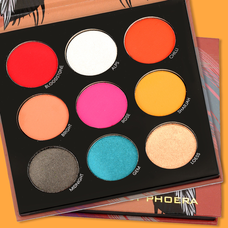 Paletas de 9 Sombras - Phoera Makeup Europe