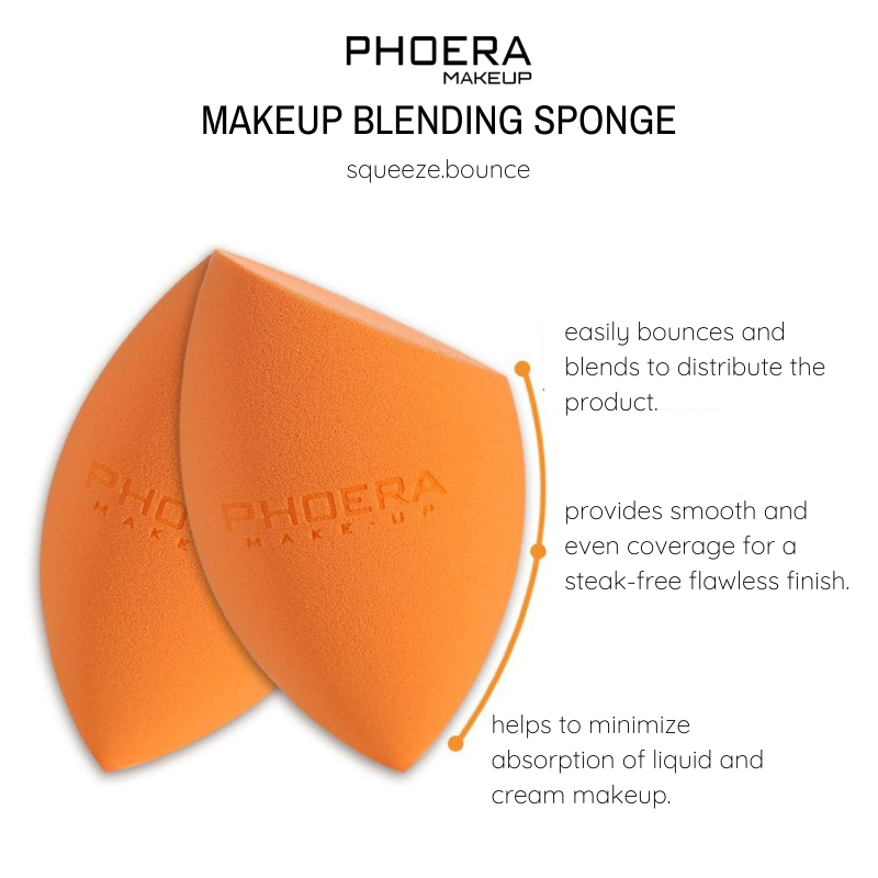 Esponja Makeup Blender - Phoera Makeup Europe