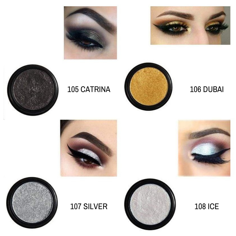 Sombras Individuais Shimmer - Phoera Makeup Europe