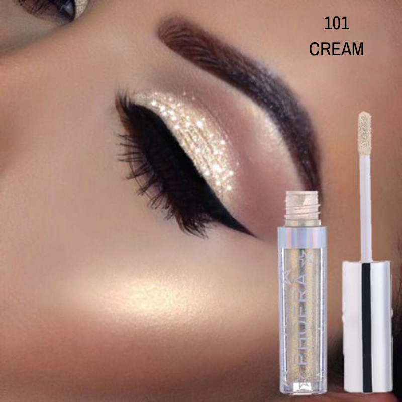 Sombra Líquida - GLITTER & GLOW - Phoera Makeup Europe