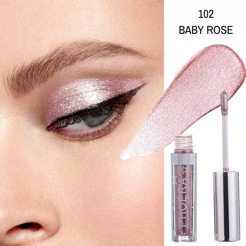 Sombra Líquida - GLITTER & GLOW - Phoera Makeup Europe