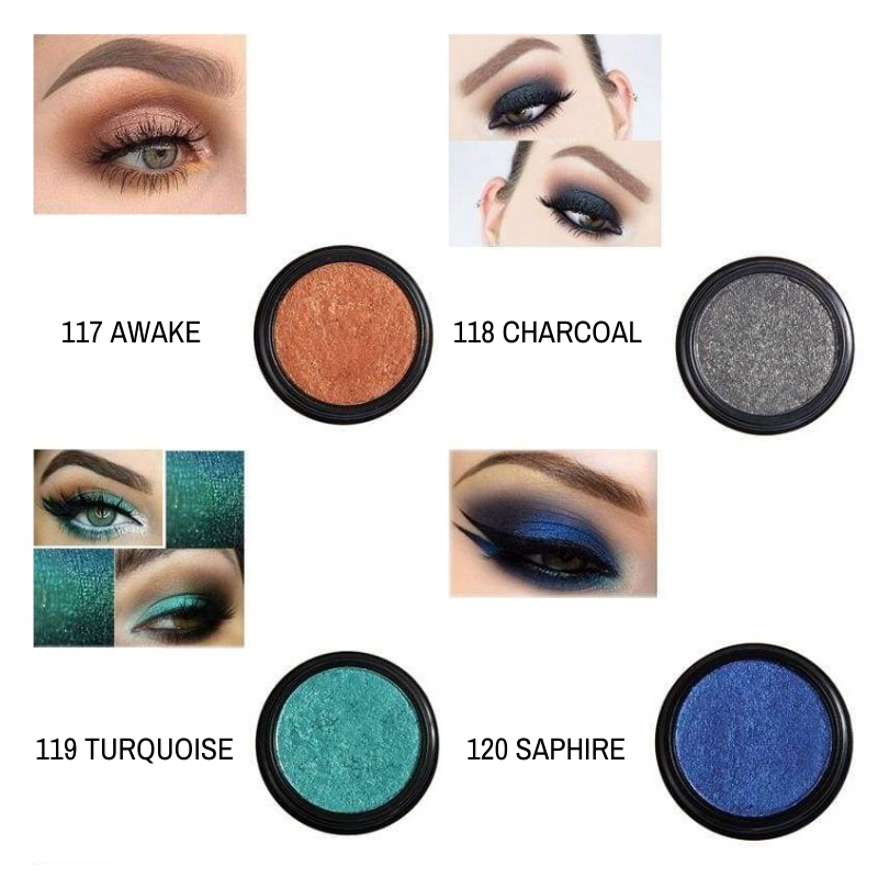 Sombras Individuais Shimmer - Phoera Makeup Europe