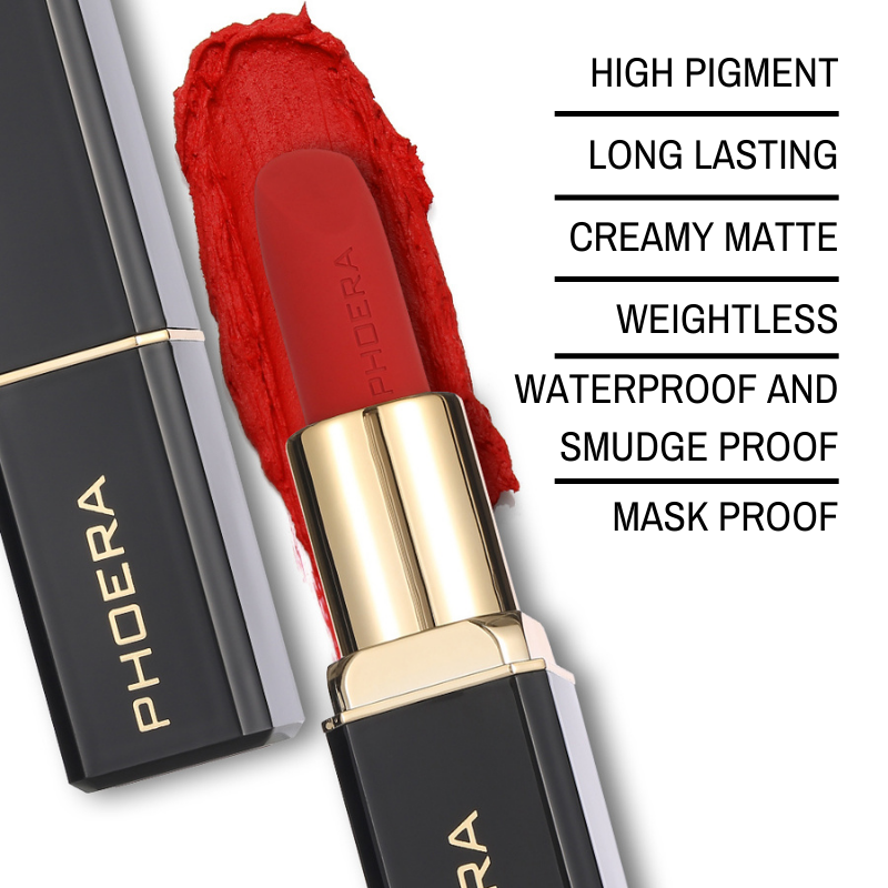 Baton Matte 24h Non-transfer - Phoera Makeup Europe