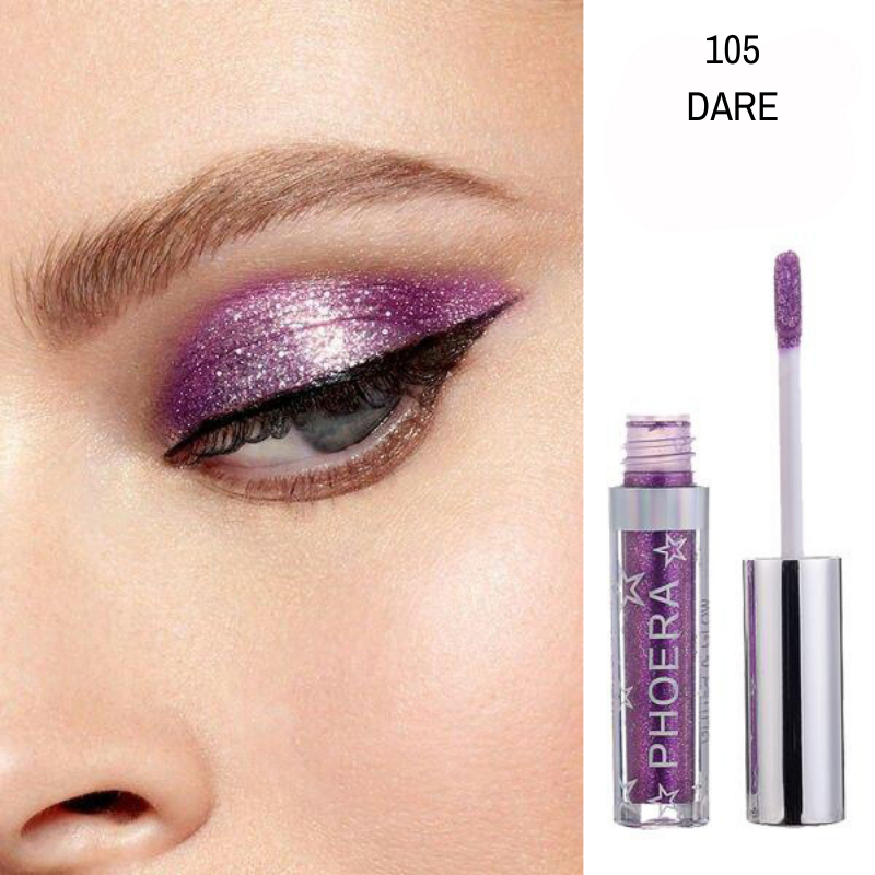 Sombra Líquida - GLITTER & GLOW - Phoera Makeup Europe