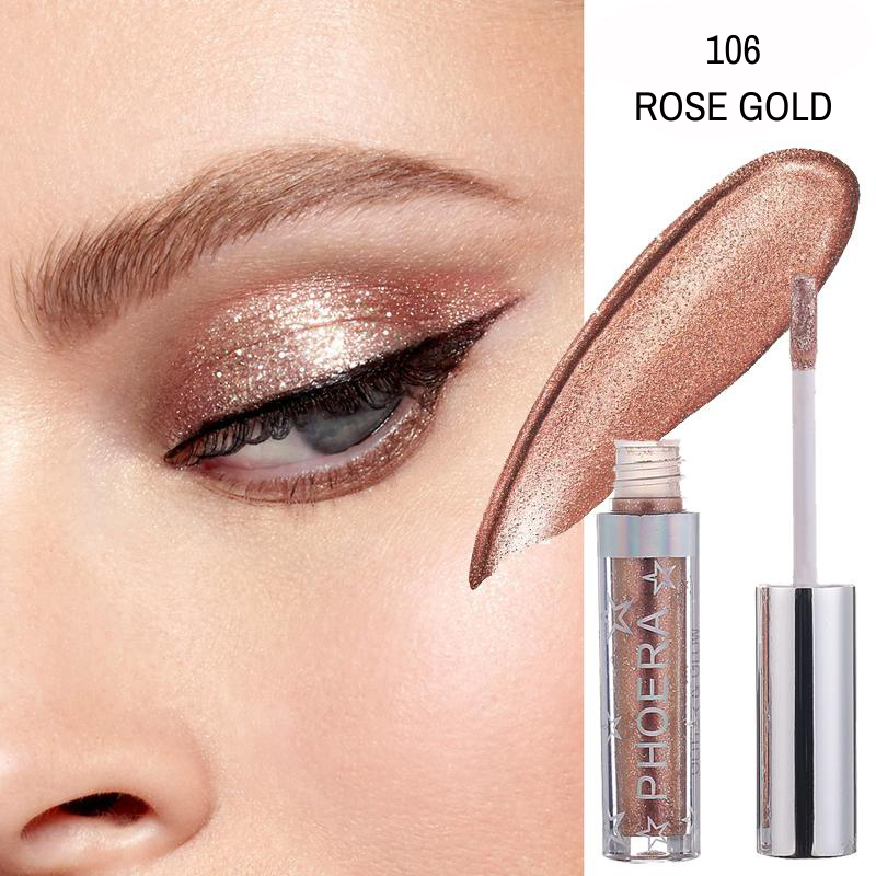 Sombra Líquida - GLITTER & GLOW - Phoera Makeup Europe