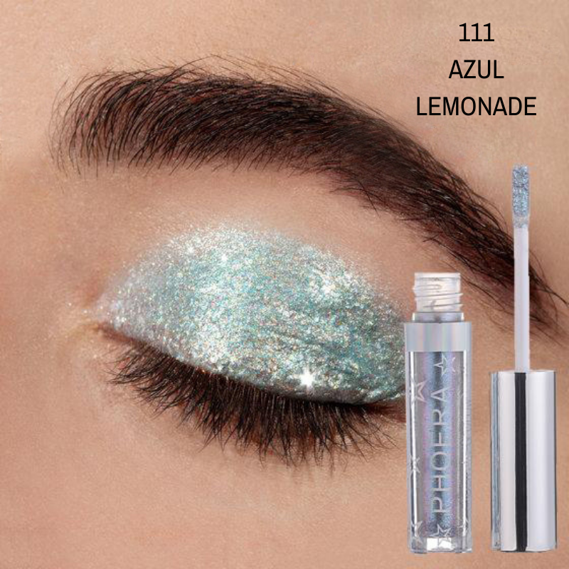 Sombra Líquida - GLITTER & GLOW - Phoera Makeup Europe