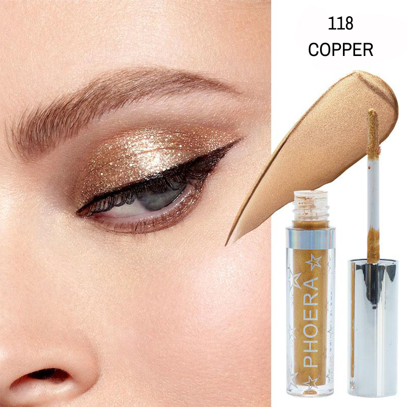 Sombra Líquida - GLITTER & GLOW - Phoera Makeup Europe