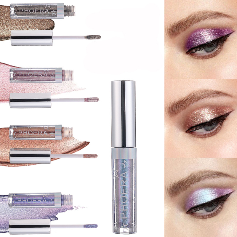 Sombra Líquida - GLITTER & GLOW - Phoera Makeup Europe