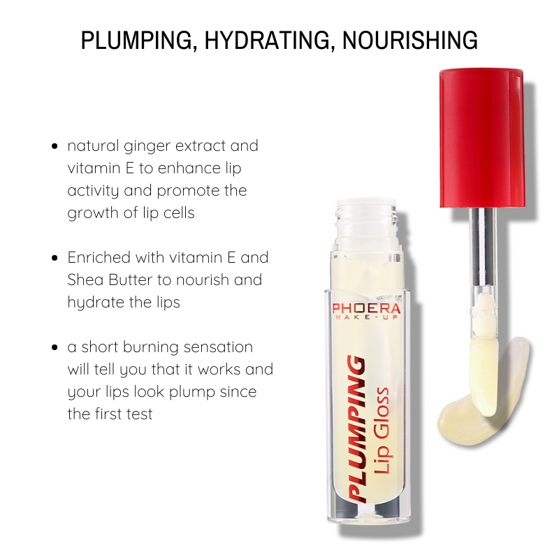 Plumping Lip Gloss - Phoera Makeup Europe