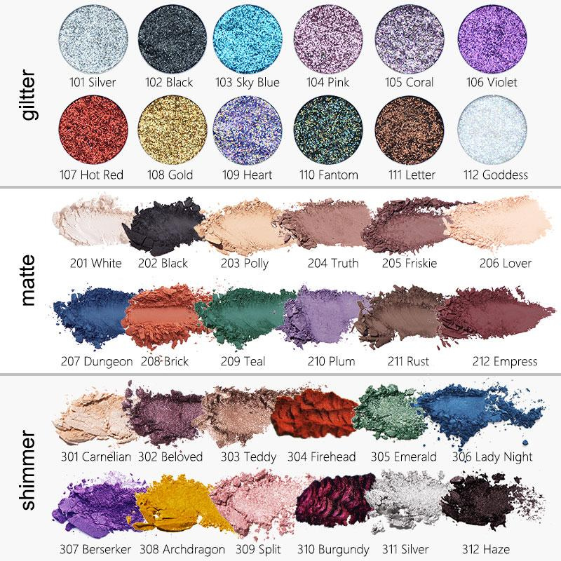 PAL - Sombra Compacta - Shimmer - Phoera Makeup Europe