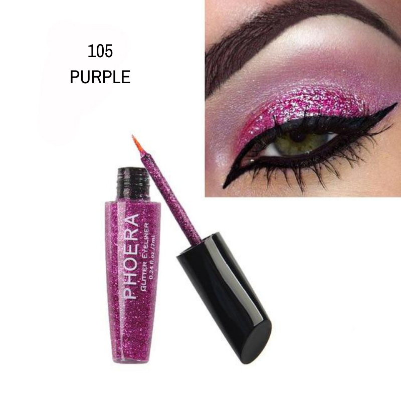 Glitter GLAM Eyeliner - Phoera Makeup Europe