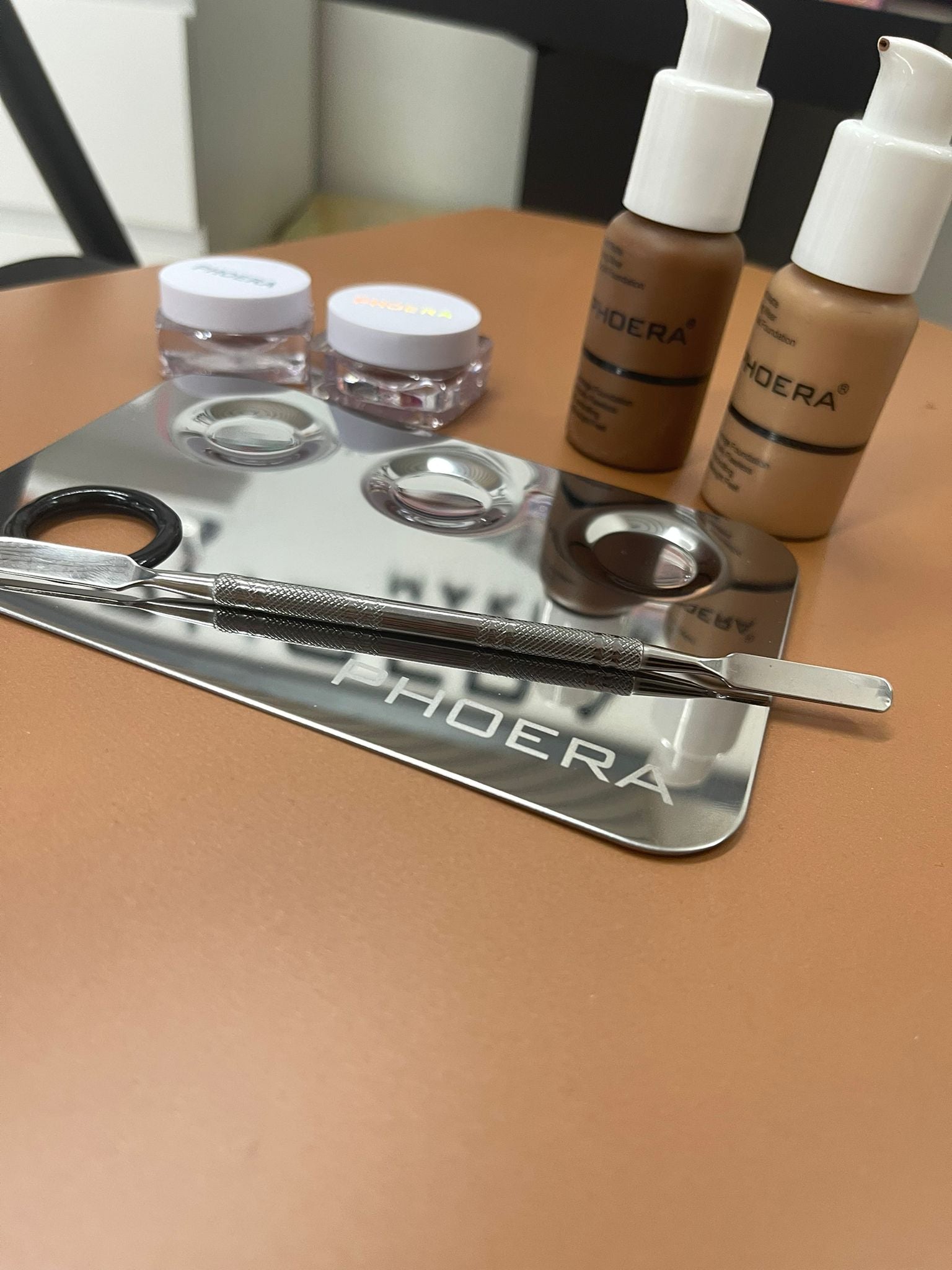 Paleta de mistura c/ espátula - Phoera Makeup Europe