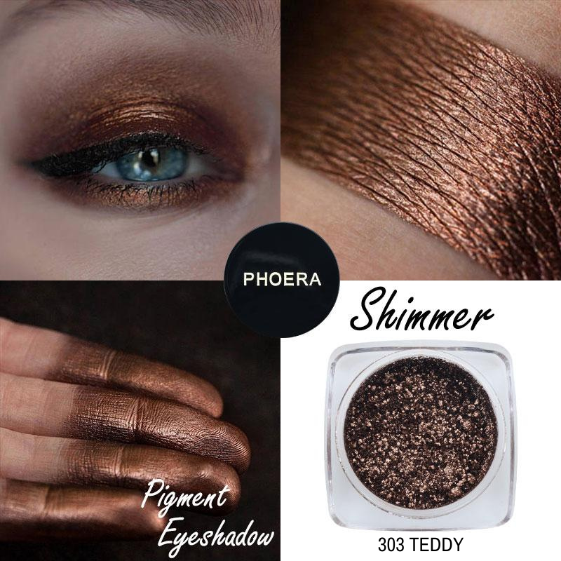 Pigmentos soltos - Shimmer - Phoera Makeup Europe
