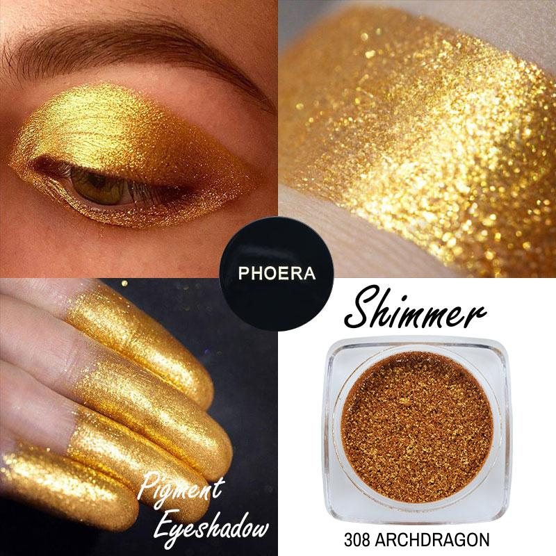 Pigmentos soltos - Shimmer - Phoera Makeup Europe