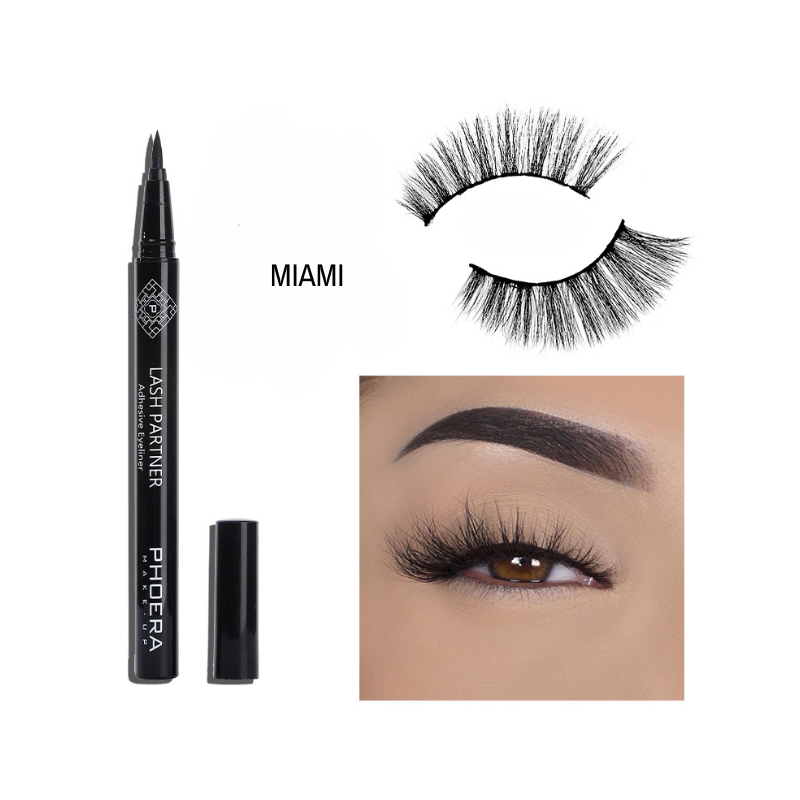 GLAM EXPRESS - Kit de Pestanas + Cola - Phoera Makeup Europe