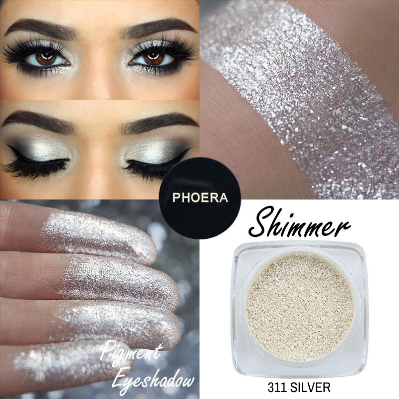 Pigmentos soltos - Shimmer - Phoera Makeup Europe