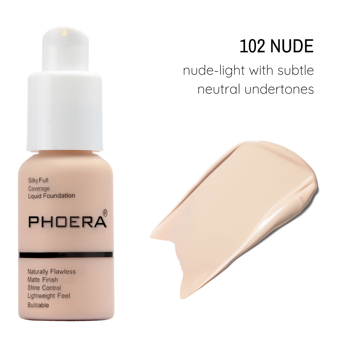 Phoera  Base de maquillaje - Liquid Mate – Phoera Makeup Europe