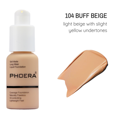 Base Liquid Matte - Phoera Makeup Europe