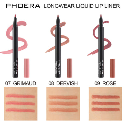 Delineador de labios líquido de larga duración