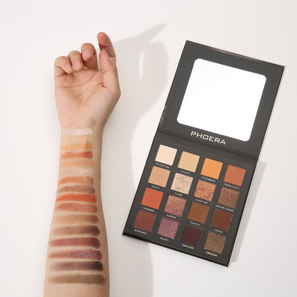 Paleta de sombras de ojos Phoera de alta pigmentación