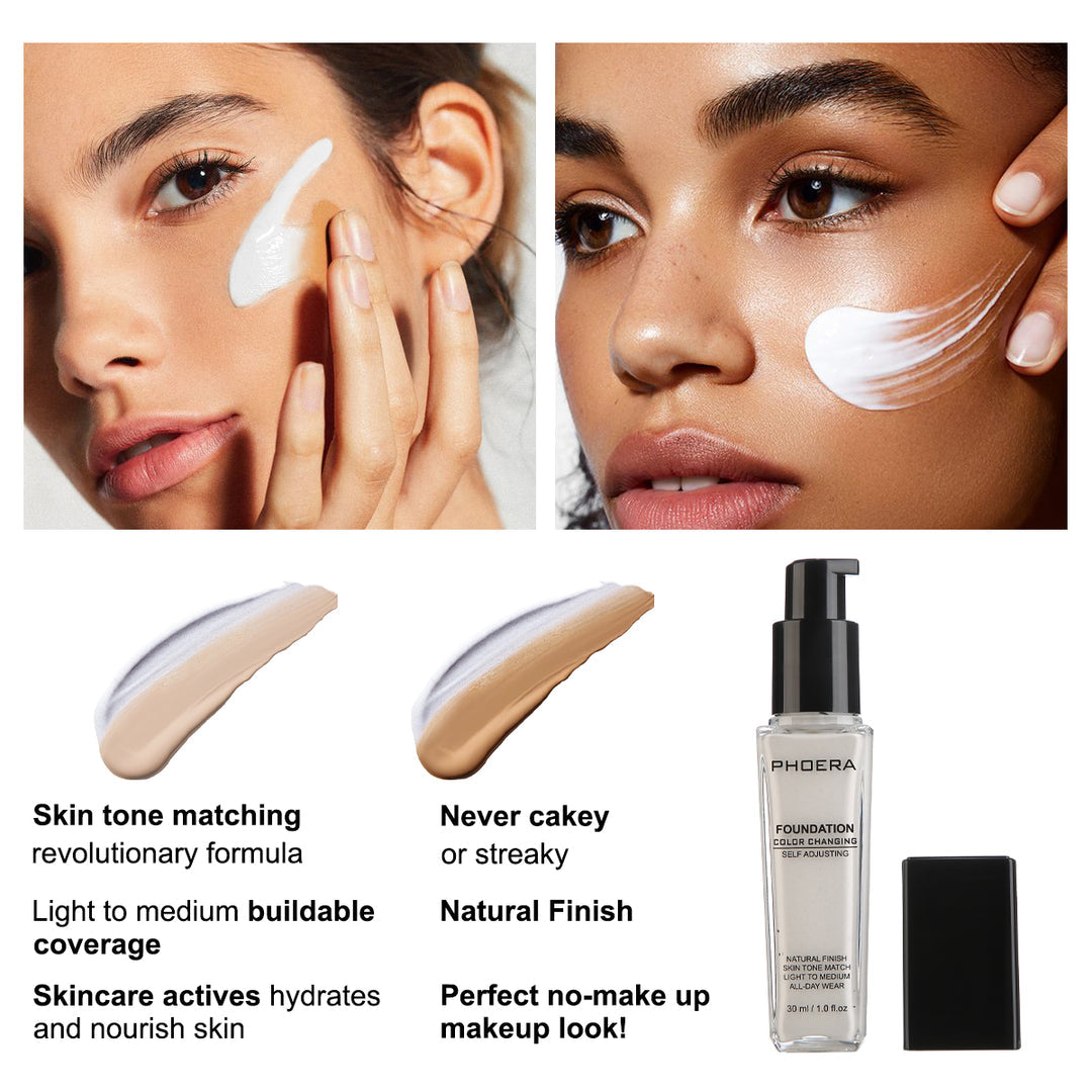 Base de maquillaje líquida - ajustable al color