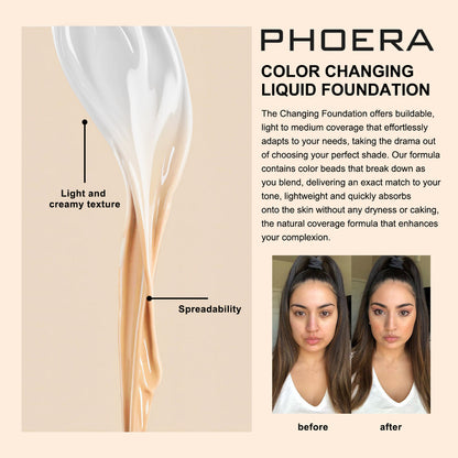 Base de maquillaje líquida - ajustable al color