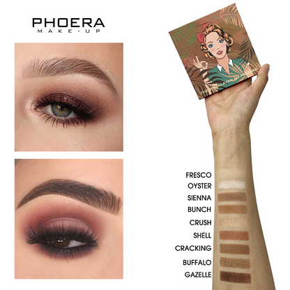 Paletas de 9 Sombras - Phoera Makeup Europe