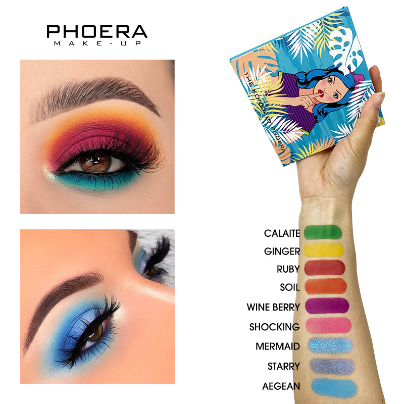 Paletas de 9 Sombras - Phoera Makeup Europe