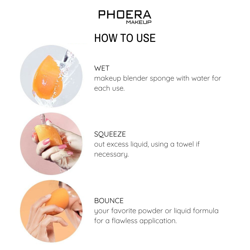 Esponja Makeup Blender - Phoera Makeup Europe
