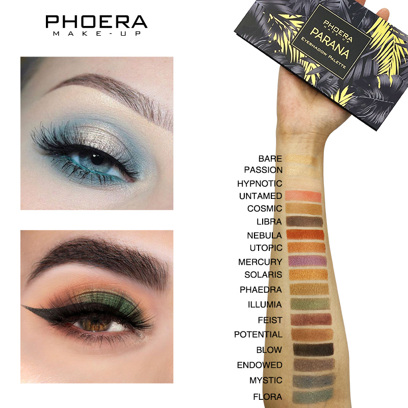 Paletas de 18 Sombras - Phoera Makeup Europe