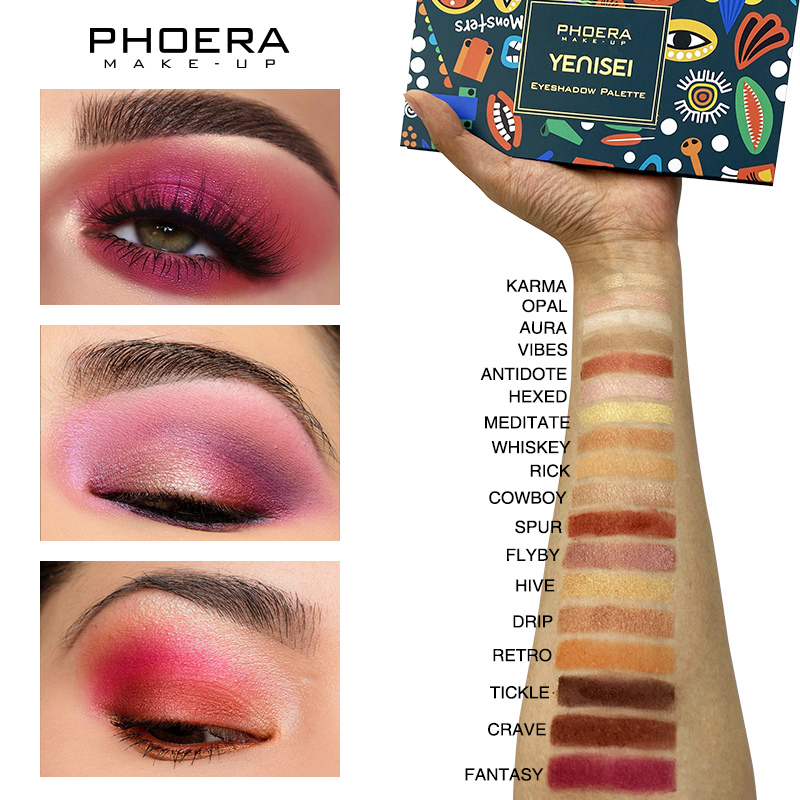 Paletas de 18 Sombras - Phoera Makeup Europe