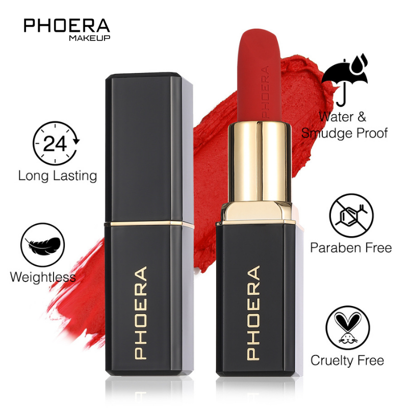 Baton Matte 24h Non-transfer - Phoera Makeup Europe